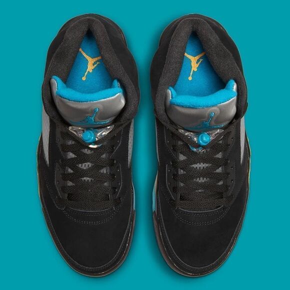 Nike Air Jordan 5 retro Aqua Black Taxi Aquatone DD0587-047 size 8 - 13 main image 8